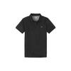 Comfortable Breathable Short Sleeve Polo Shirt Men Tops Black A1LDK001