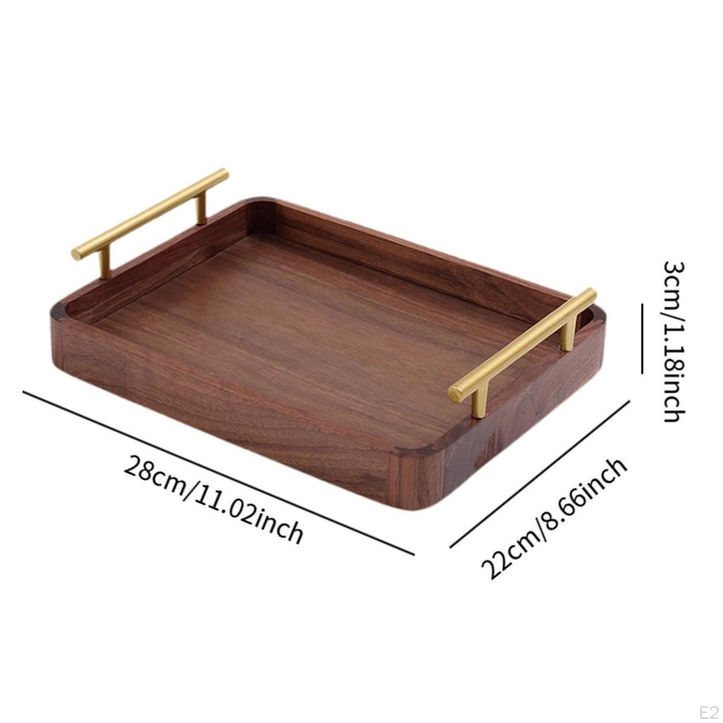 Holztablett, Serviertablett, für Zuhause, dekorativ, Mehrzweck-Schreibtisch, Aufbewahrungslösung, Schminktisch