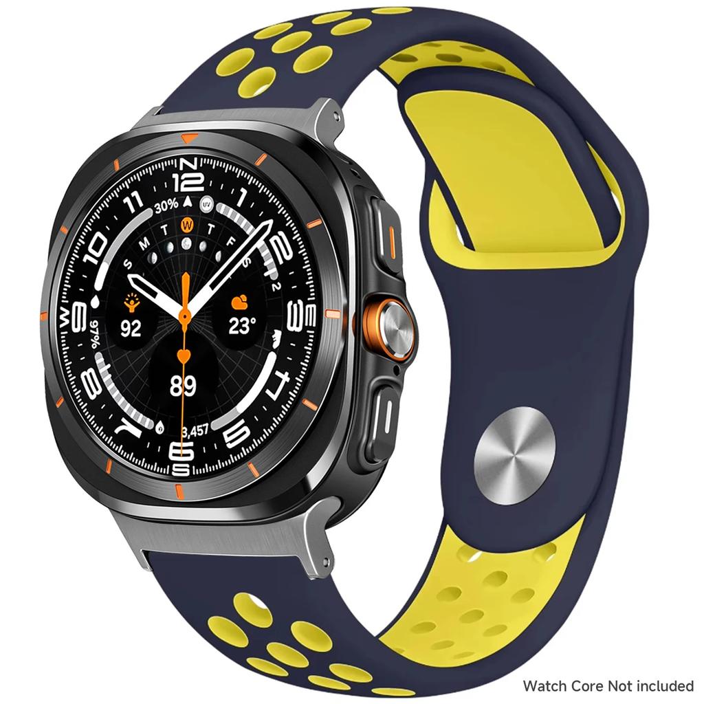 Silicone Strap For Samsung Galaxy Watch 8 40mm 44mm 8 Classic 46mm Sports Breathable Bracelet For Galaxy Ultra 2025 47MM Band