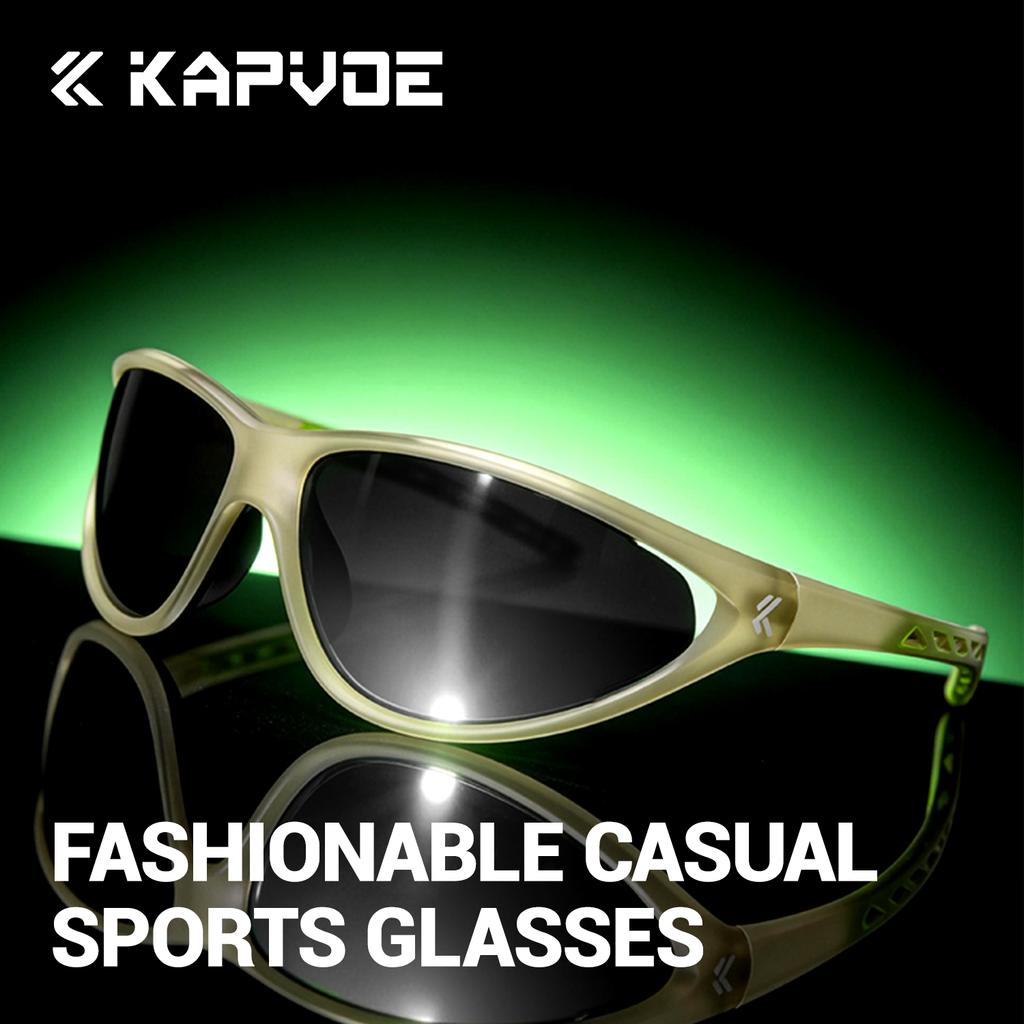 Kapvoe Fashion Sunglasses for Men Cycling Red Photochromic Cycling Glasses Mountain Bicycle Goggles Hiking Eyewear Sports MTB