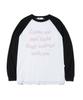 PAGESIISII Make Soap Bubble Print Oversized Long Sleeve Black