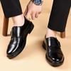 Fashion Casual Business Men's Leather Shoes Fashionable British style Daily office  Outdoor street walking Groom's wedding Brown shoes