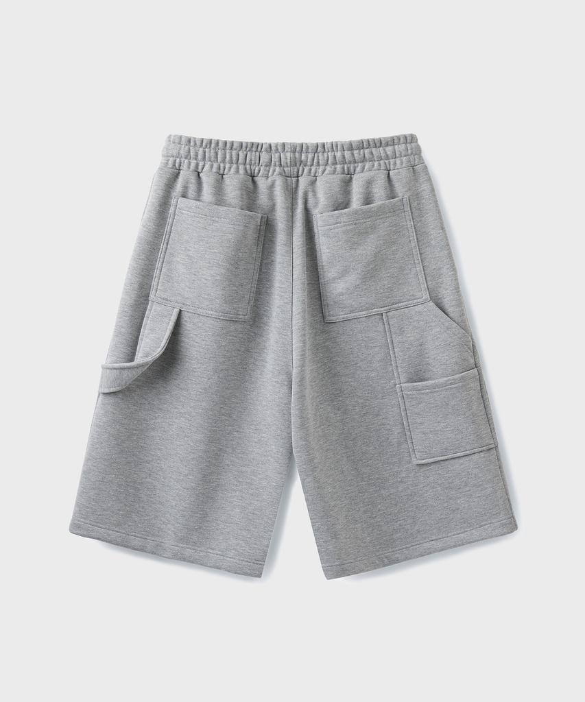 Beulaendideu Bermuda Carpenter Sweat Shorts [Melange Gray]