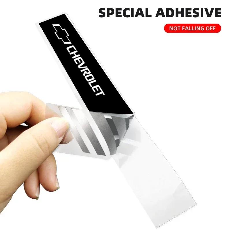 NDEFG1 2pcs Car Rearview Mirror Stickers Side Stripe DIY Decal For Chevrolet Spark Captiva Cruze Malibu Equinox Trax Camaro Blazer