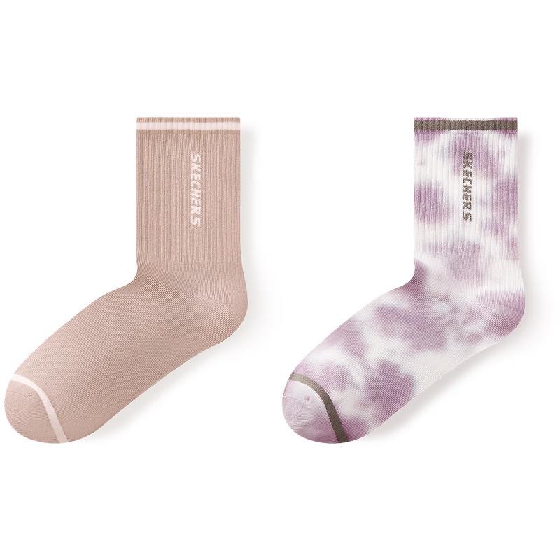 Skechers Unisex Anti-Bacterial Mid-Calf Athletic Socks S