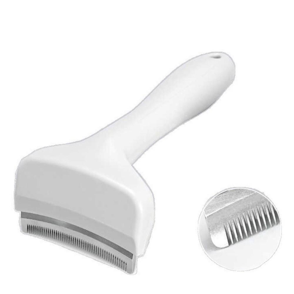 Stainless Steel Tooth Cat Detangling Brush Arched Head Anti Tangle Dog Brushing Comb Ergonomic Handle Pet Grooming Tool