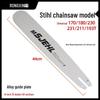 Stihl Chainsaw Guide Bar 3-in-1: Compatible with Models 381, 382, 461, 462, 250, 251, 170, 180.