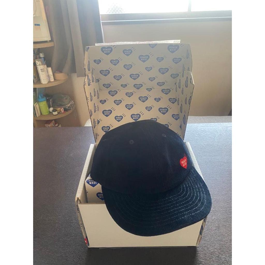 Used HUMAN MADE Navy Cap Heart Logo Cordy Roy