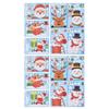 14pcs Christmas Stickers Cute Snowflake Reindeer Elf Pattern Christmas Window Clings for Window Glass Party Decorations