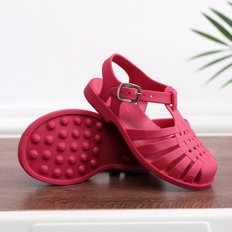 Summer Children Sandals Baby Toddler Soft Non-slip Princess Shoes Kids Beach Sandals Roman Sandals Anti-slip