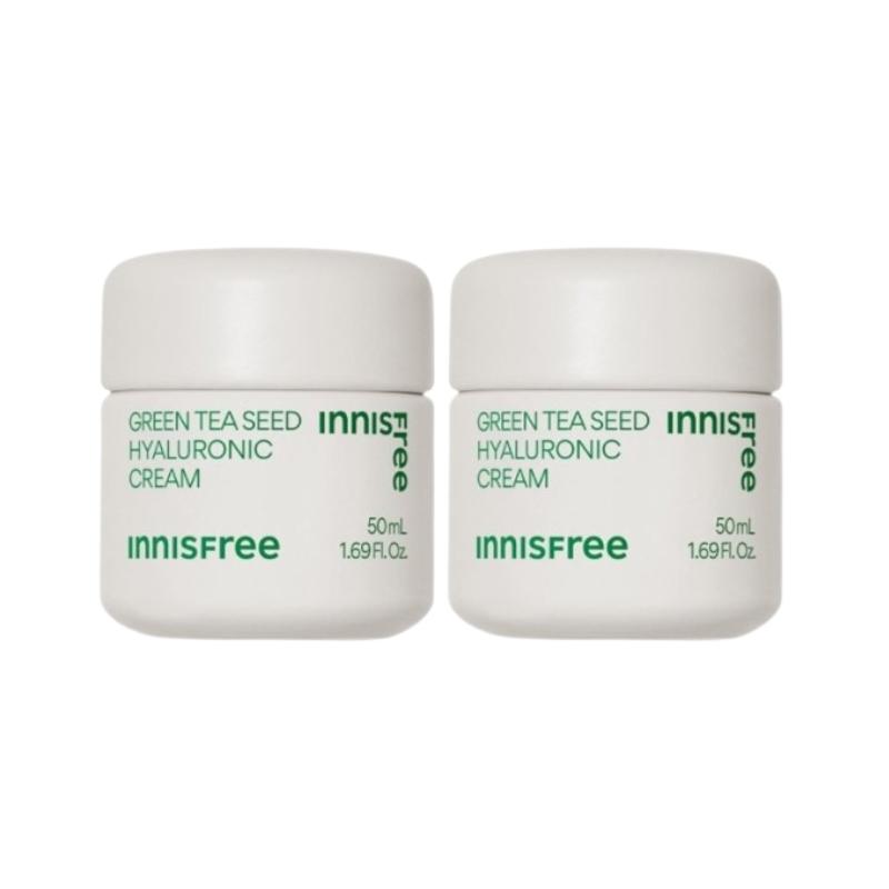 Innisfree Green Tea Hyaluronic Acid Moisture Cream 50ml | Hydrating Korean Face Cream for Dry & Sensitive Skin