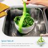 Salad Spinner Scratch Resistant Nylon Swivel Colander With Collapsible Handle