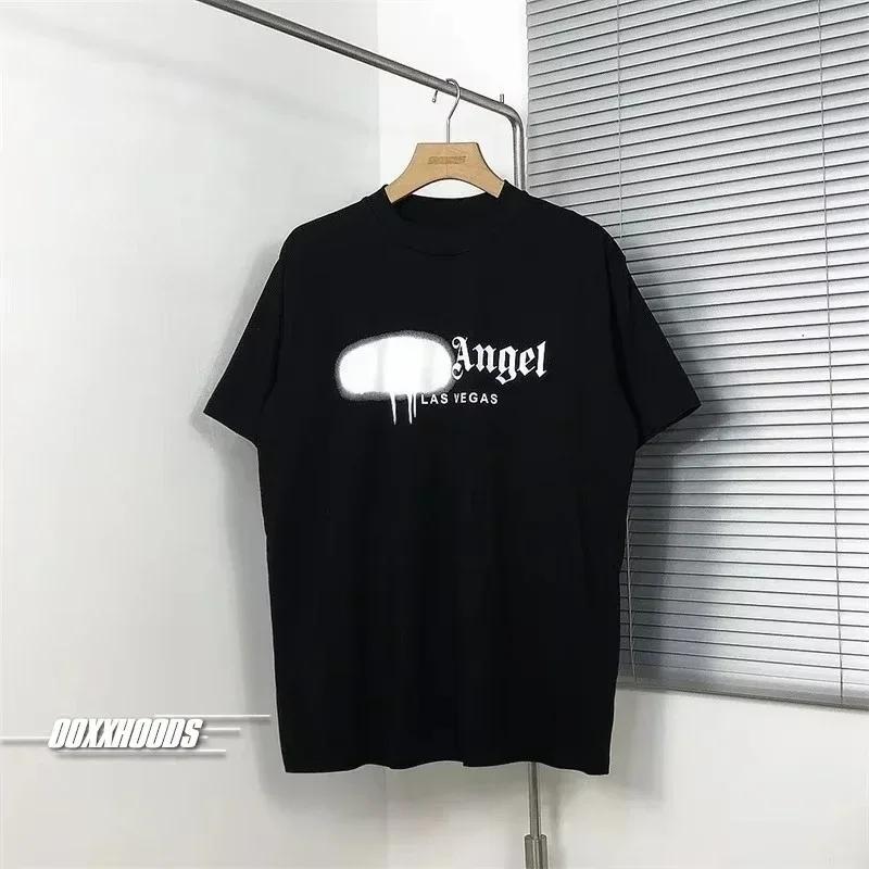 

Ретро Y2K Мужские и женские футболки Круглый вырез Короткий рукав Рубашка Харадзюку Мода Уличная одежда Баскетбол Пара Короткий рукав#Цвет(2) XXXXXL чёрный