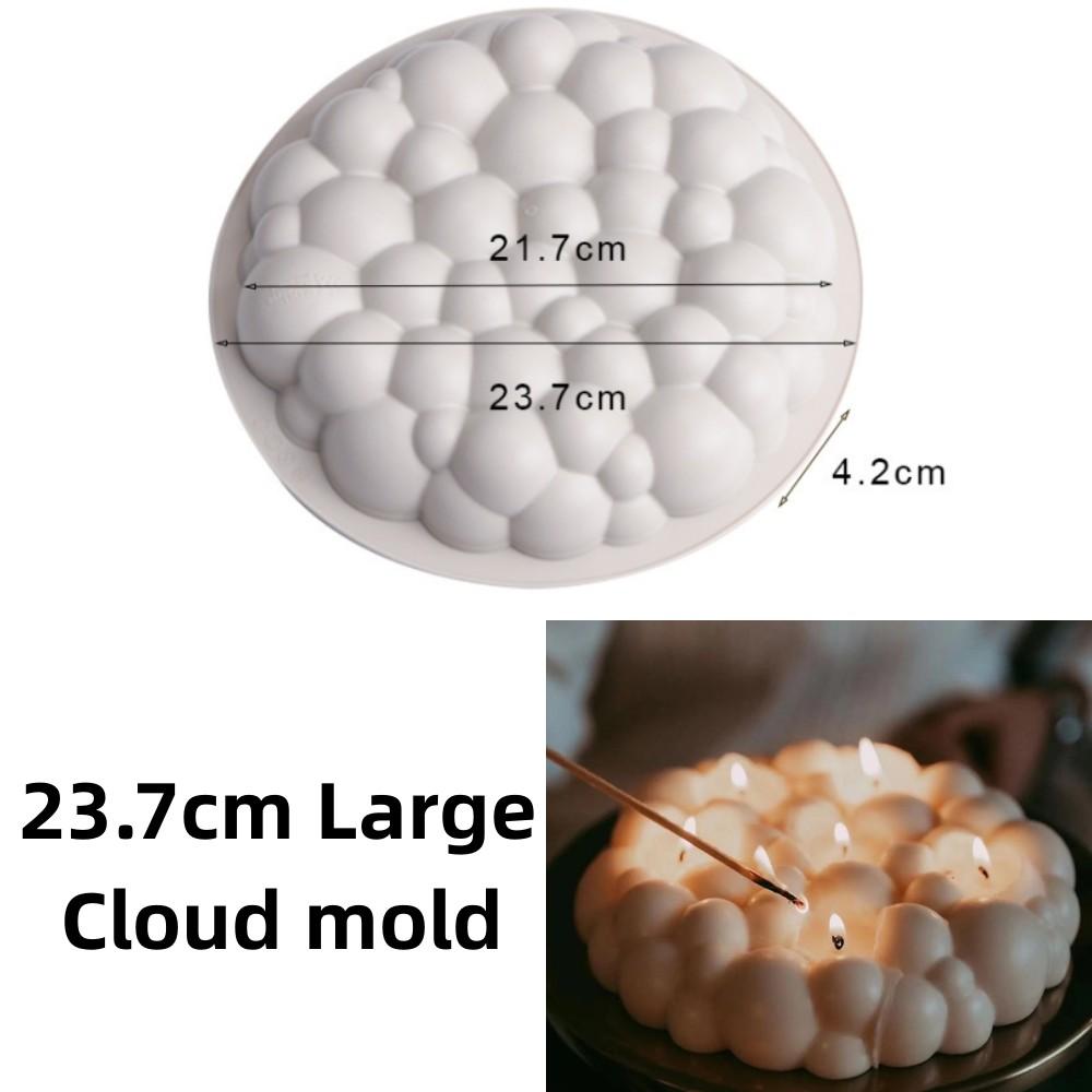 DIY Velká mýdlová svíčka ve tvaru mraku Silikonová forma Mrak Donut Mousse dort Silikonová forma Čokoláda Sušenka Pečicí formy