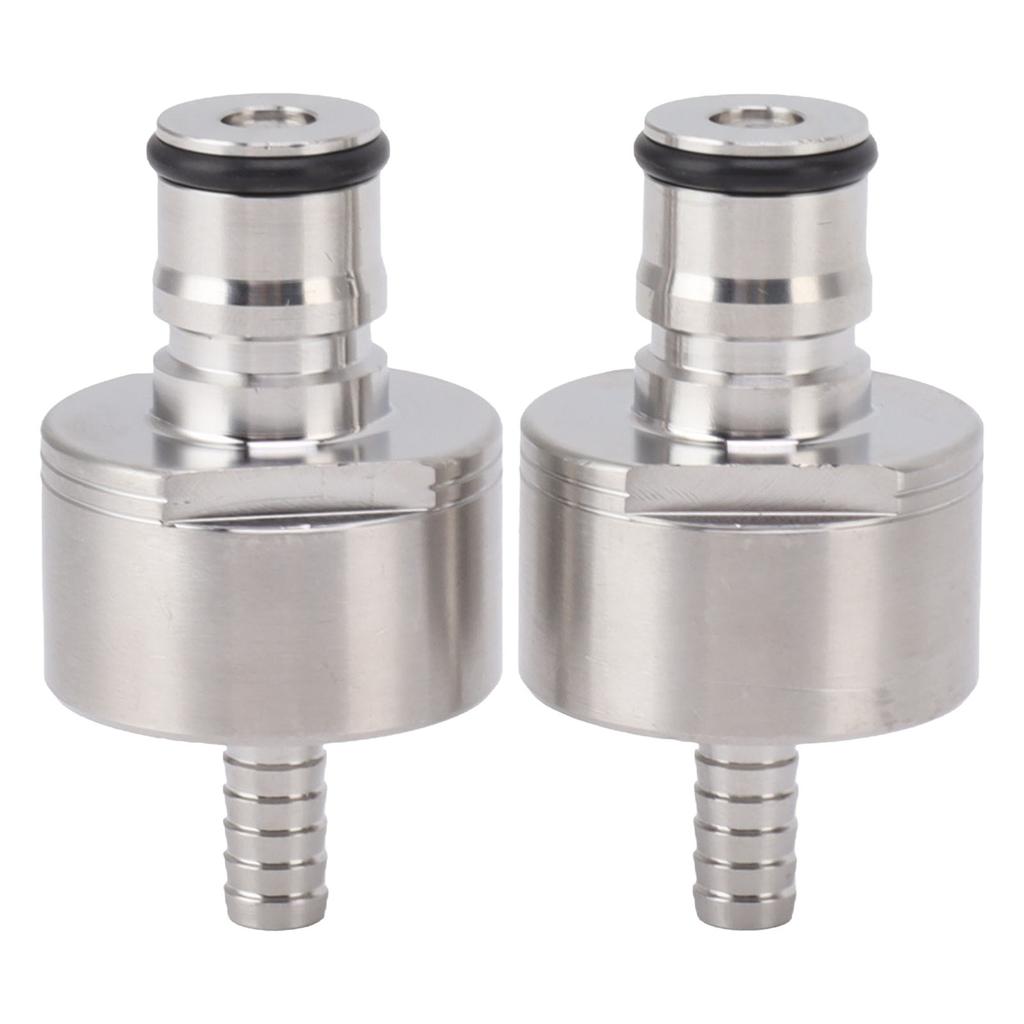 2PCS Stainless Steel Carbonation Cap Forced Carbonation PET Bottle Filling CO2 Coupling Cap for Soda Beer