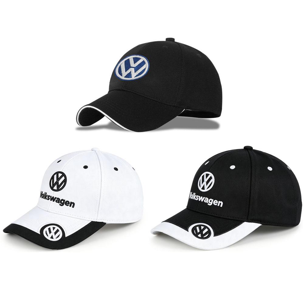 Car Duck Tongue Cap Auto Emblem Hat Baseball Caps Adjustable Casual Hat For Volkswagen VW GOLF Polo Tiguan PASSAT MOTO GP Racing Jb9