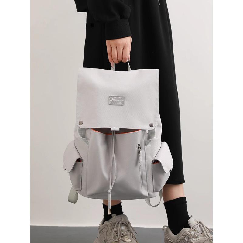 Schoolbag Wholesale College Student Schoolbag Winter Simple New Trendy High School Students Large Capacity Outdoor Travel Backpack Backpack
