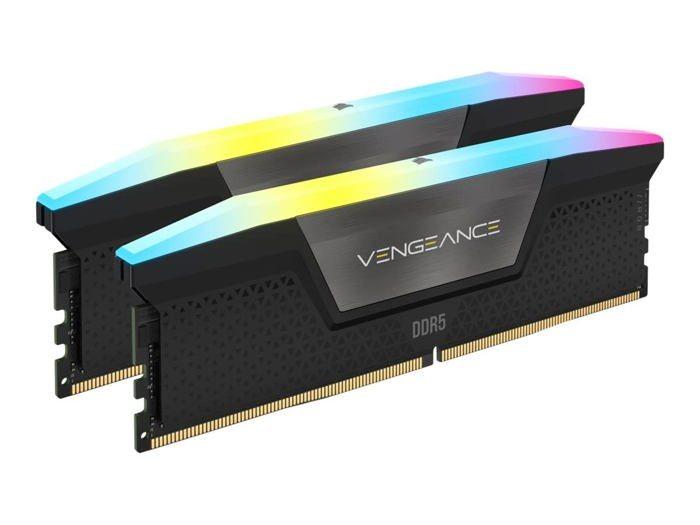 Mémoire vive DDR5 - Corsair - Vengeance RGB - 48 Go - 7000 MHz - CL36 - Noir