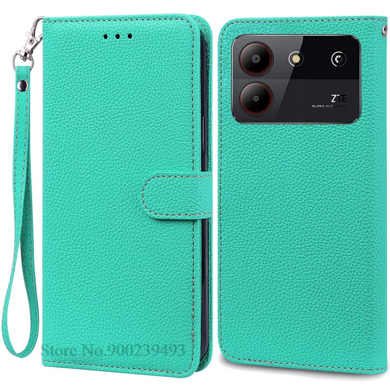 For ZTE Blade A54 Case Leather Wallet Flip Case For ZTE Blade A54 Cover Coque Fundas For ZTE Blade A54 Phone Case Bumper