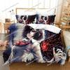3D Print Anime Tokyo Ghoul Bedding Set Duvet Cover Bed Set Quilt Cover Pillowcase Comforter King Queen Size Boys Adult Bedding