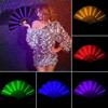 Glowing Folding Fan Lighting Hand Fans for Women Atmosphere Photo Prop Wedding Hand Fans Glowing Party Supplies Abanicos
