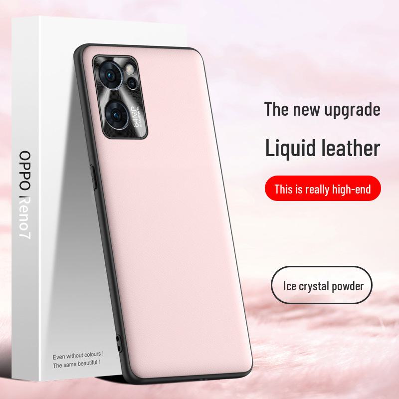 

Защитный чехол Liquid Leather для Oppo Reno7 с защитой от падений и загрязнения. Получите свое сейчас! OPPO Reno7