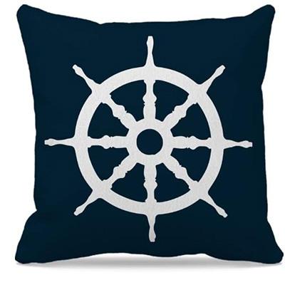 Nautical Anchor Sailboat Double-Sided Printed Pillow Cover Short Plush Suitable Living Rooms Bedrooms Sofas Throw Cushion Cover