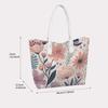 Floral Print Tote Bag for Women Cute Stylish Lightweight Shoulder Bag for Work Shopping Daily Use