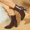 Fashion High Heels Ankle Women's Boots Pointed Toe Sexy Shoes for Women 2025 New Side Zip Classic Daily Boots Women Boots Botas