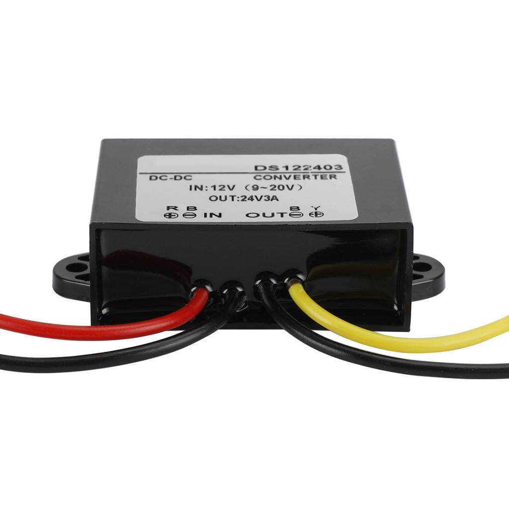 Waterproof DC-DC Boost Step-Up Converter 12V to 24V 3A Car Power Supply Module