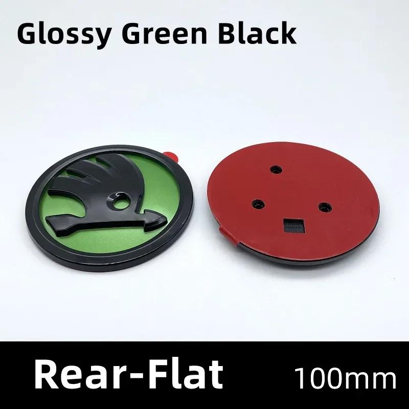 2025 Neu 100mm ABS Auto Frontemblem Heckklappenabzeichen Aufkleber für Skoda Fabia 1 2 A7 Octavia RS Superb Rapid Yeti Karoq Auto Zubehör