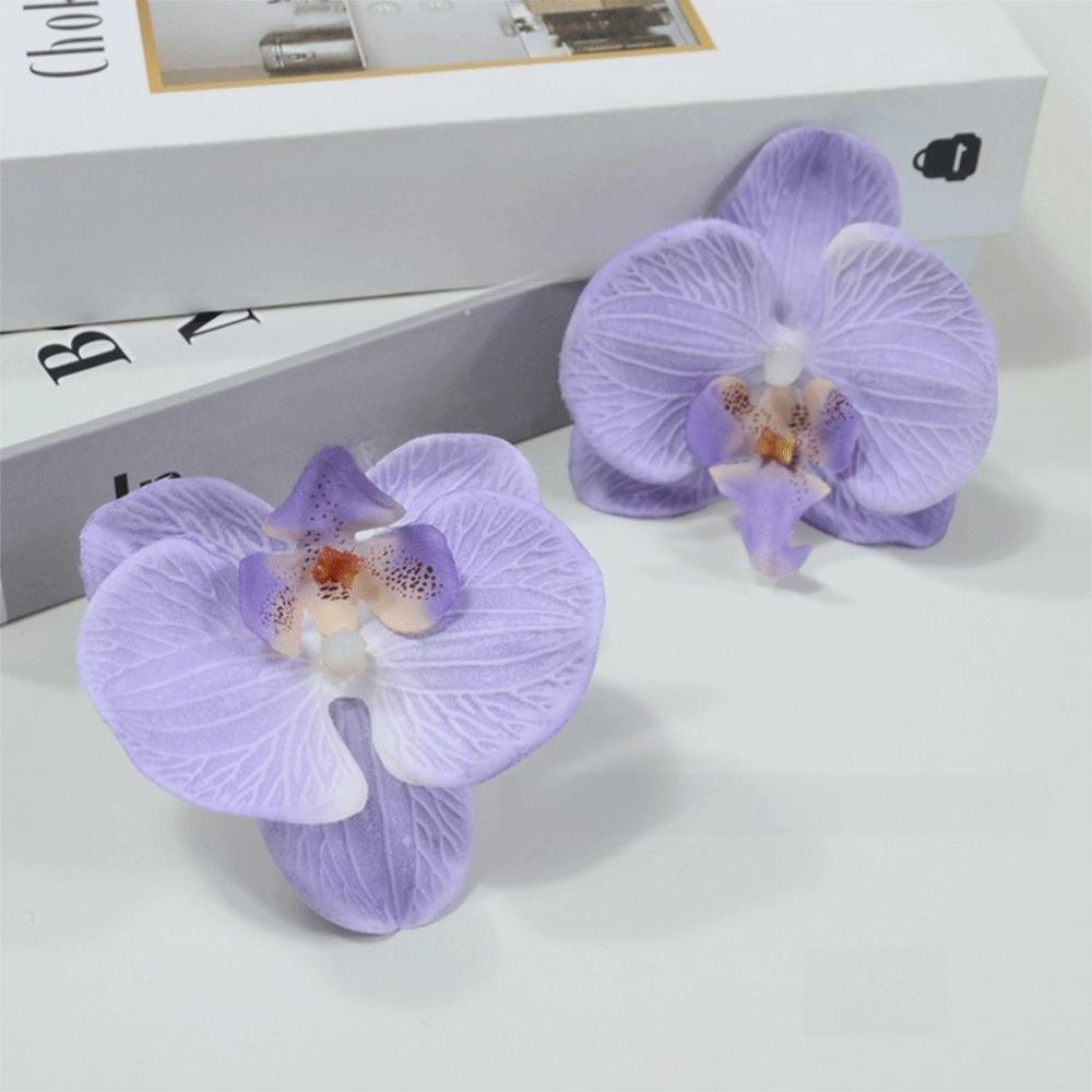 10 Stück Seidenmotte Orchidee Künstliche Blumen Kunstblume Phalaenopsis Blume Haarschmuck DIY Souvenir Geschenk Hochzeitsdeko