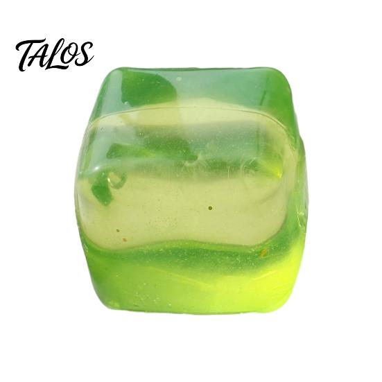 Portable Stress Reliever Transparent Lemon Squeeze Toy, Relief Jellyfish Ice Cream Toy Soft Clear Cube Sensory for Kids Adults Shaped