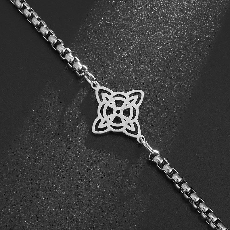 Personalized Celtic Witch Knot Bracelet Fashionable European and American Stainless Steel