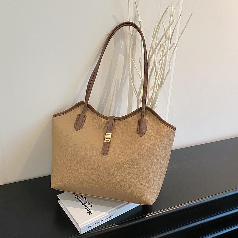 New summer large-capacity bag commuter premium light luxury tote bag shoulder bag women's bag