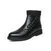 Mode Luxusmarke Chelsea Herrenstiefel High Top Lederschuhe Mode Formell Business Stiefeletten Seitenreißverschluss Handgefertigt Herren Freizeitschuhe