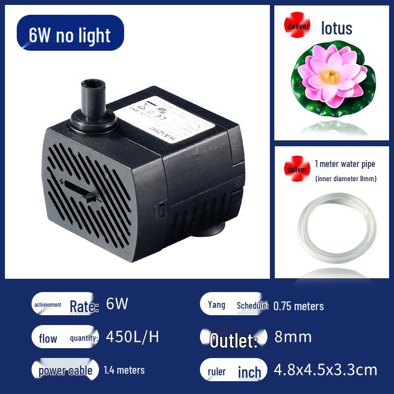 Bonsai Aquarium Leise Wasserpumpe mit Filtration für kleine Teiche