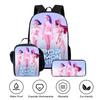 K-Pop 3-teiliges Schulrucksack-Set Mehrfarbiger Schülerrucksack Umhängetasche Federmäppchen Kombi Campus-Tasche