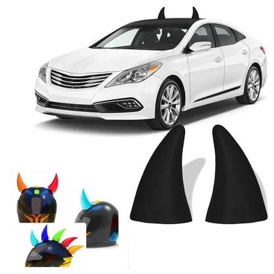 1PC Car Decor 3D Devil Horns Sticker Bumper Antenna Roof Top Stickers Anti-Collision Protector Car Motorcycle Accessories