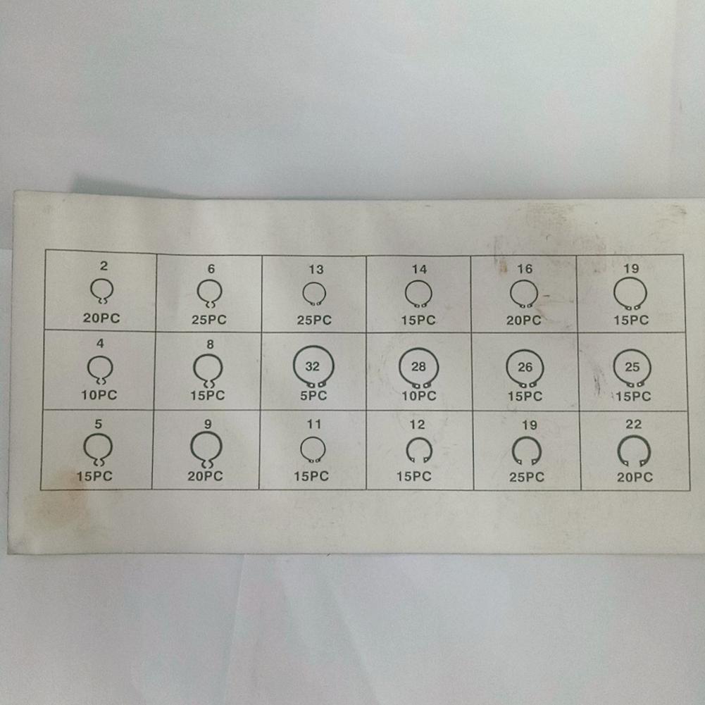 Buy 300 Piece CClips External Snap Ring Black Washer Hardware Cir Clip