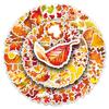 50 Sheets of Autumn Leaf Cartoon Stickers - Waterproof and Decorative for Computers, Phones, Planners