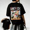 Summer One Piece Anime Printed Men and Women T-shirt Casual Parent Child Top Street Wear Fashion Harajuku Style Y2K Streetwear