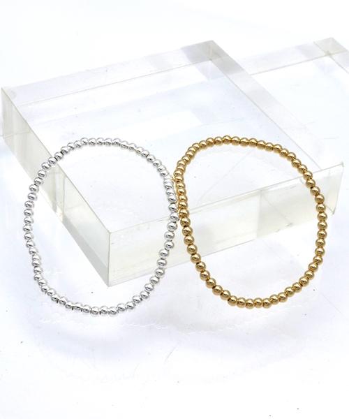 Bonbeau 3Mm Silver Gold Ball Daily Simple Bracelet 925 Silver Ball Bracelet 3Mm
