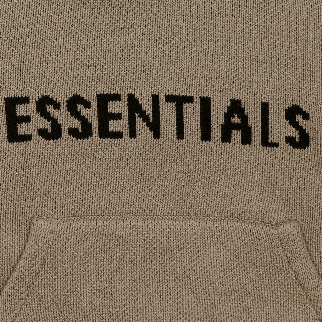 Fear of God Essentials SS21 Knit Logo Hoodie 'Taupe' Men's FOG-SS21-646