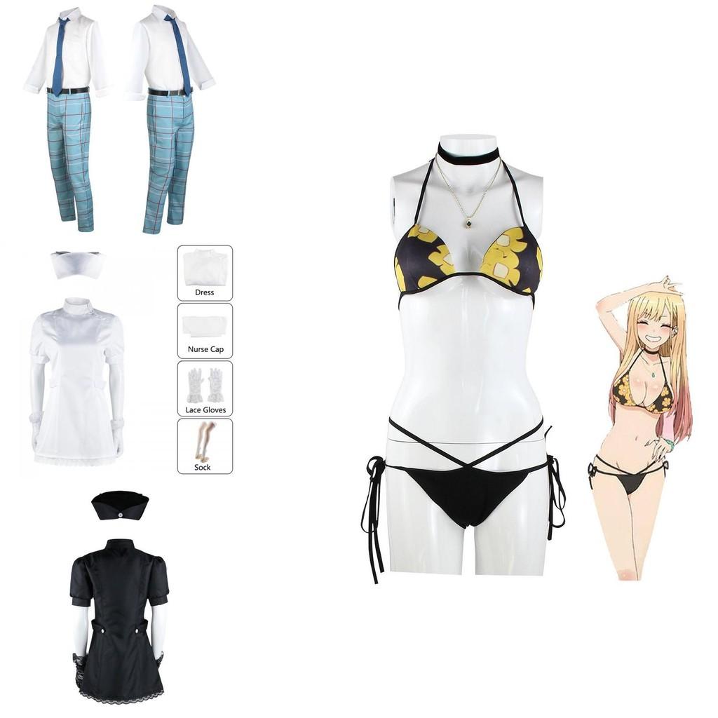 High-quality My Dress-up Darling Cosplay Outfit Easy-to-match Wakana Gojo Shirt Pant With Tie Belt