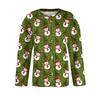 Women's Casual Long Sleeve Woolen Christmas Knitted Cardigan Button Down Jacket
