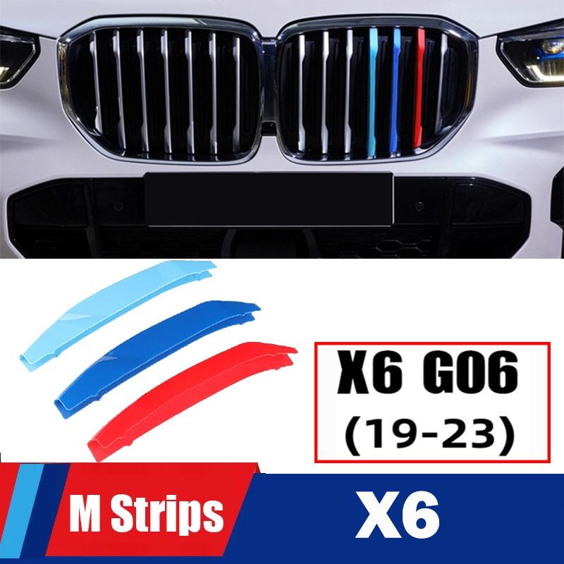 MLKK4 M Power Front Grille Trim Strips For BMW X1 X2 X3 X4 X5 X6 X7 F48 F49 E84 F39 F25 F26 G01 G02 F15 E70 G05 F16 E71 E72 G07 Z4 E89