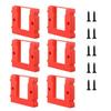 6Pcs Battery 18V Battery Wall Mount Holder Battery Base Bracket Storage Fixing Bracket Battery Mount Fixing Accessories