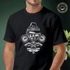 Men Cotton Casual T-shirts Classic Motorcycle Retro Design Tee Men S Summer Cycling Sportswear