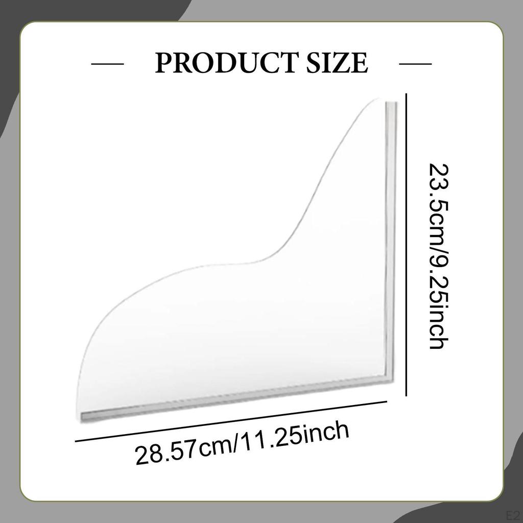 2x Guard Transparent To Keep Water In Protector Acrylic for Kitchen Washbasin Bathroom Sink Tub